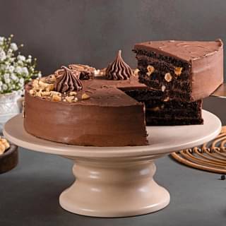 Front View Ferrero Rocher Cake