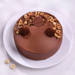 Front View Ferrero Rocher Chocolate Cake