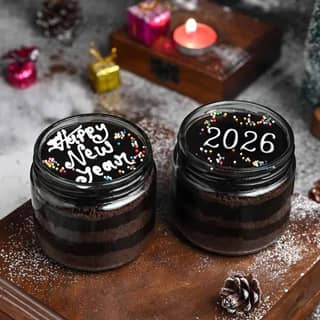 New Year Special  Chocolate Jar Cakes