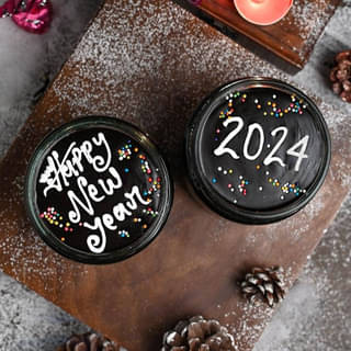New Year Special  Chocolate Jar Cakes