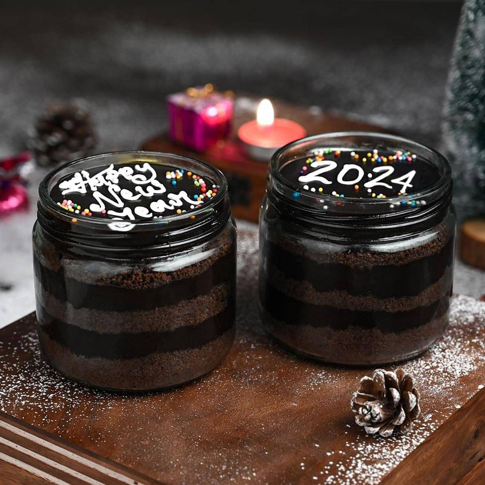 New Year Special  Chocolate Jar Cakes