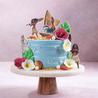 Side View of Ocean Voyage Moana Cake Side View of Ocean Voyage Moana Cake