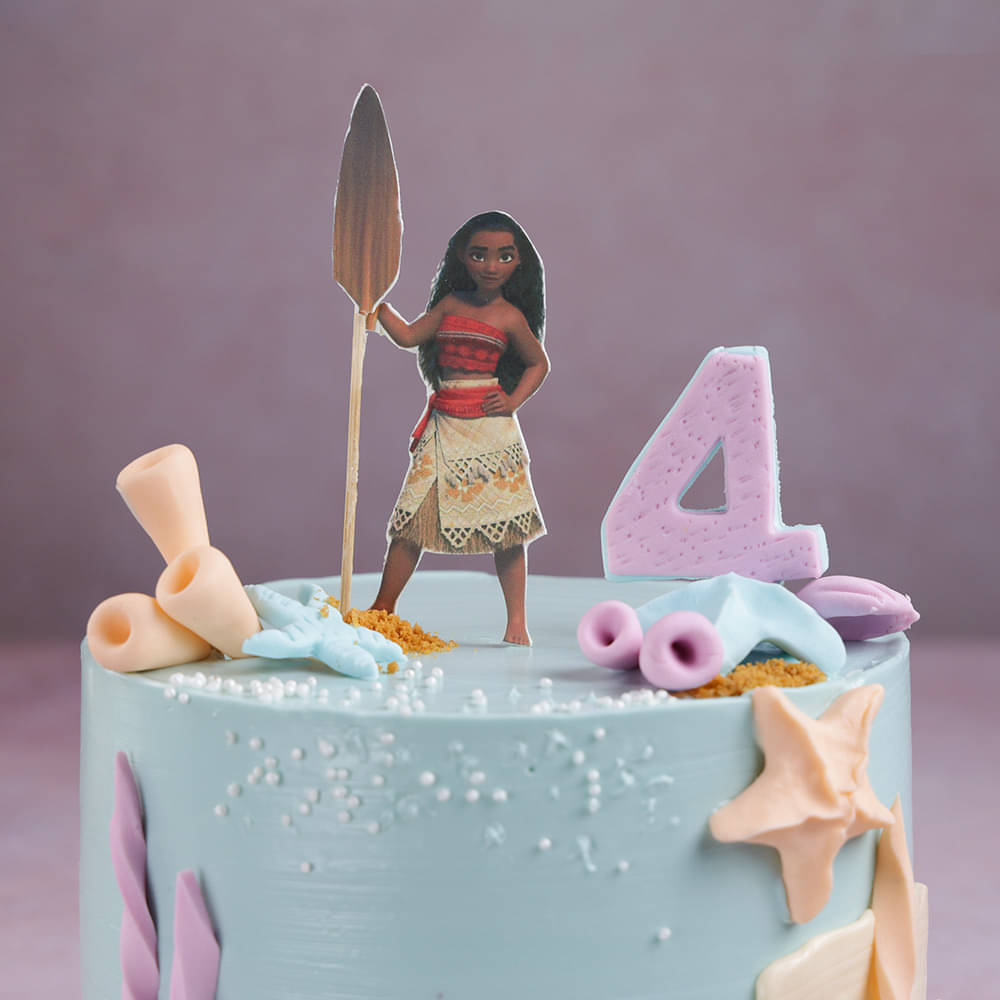 Ocean Voyage Moana Cake Zoomed In View of Ocean Voyage Moana Cake