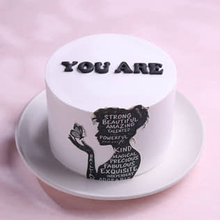 Ode in Words Mothers Day Cake