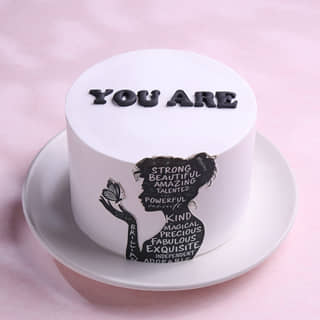 Ode in Words Mothers Day Cake