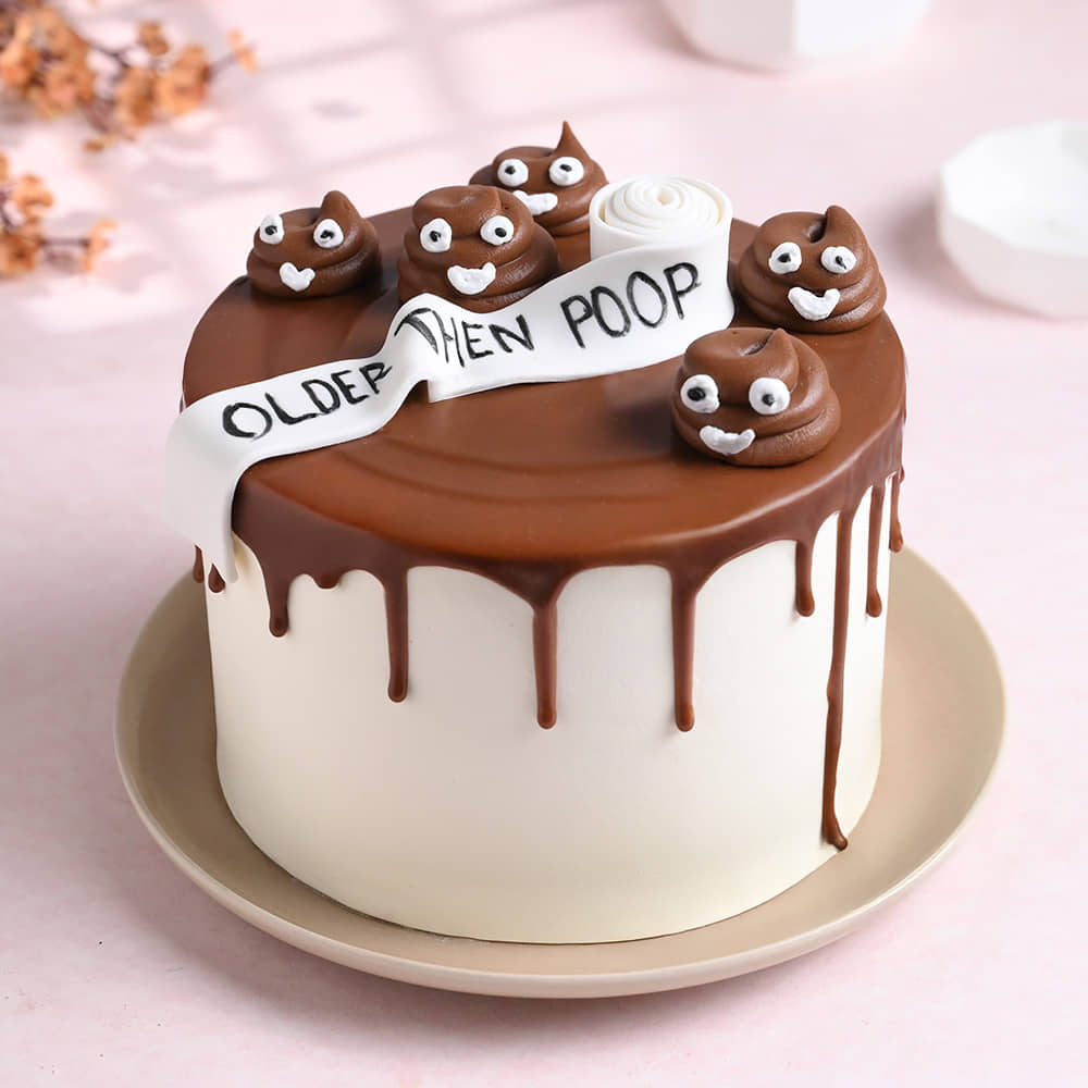 Older Than Poop Cheeky Cake