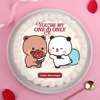 Front View of Only You Bubu Dudu Cake
