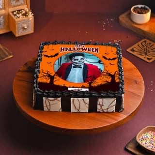 Orange Halloween Cake