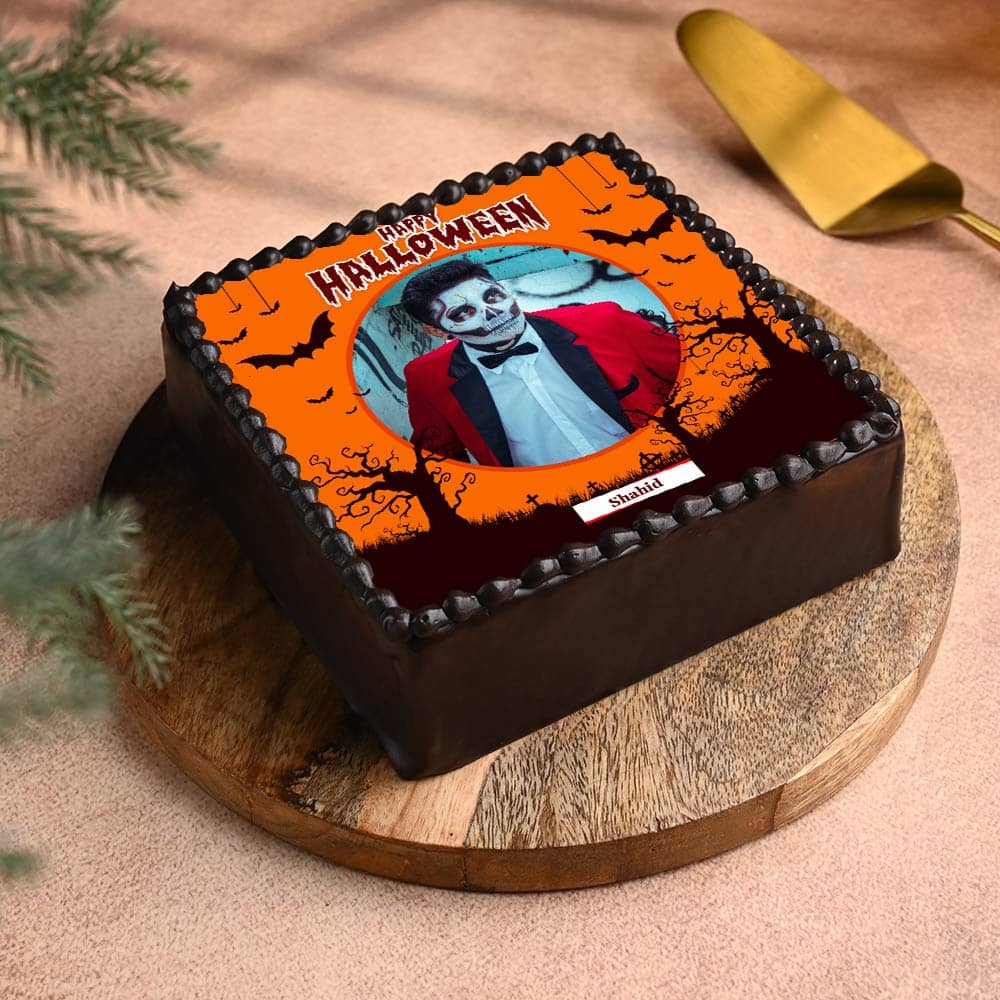 Orange Halloween Cake