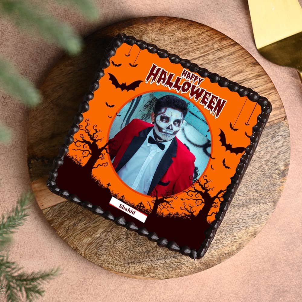 Orange Halloween Cake