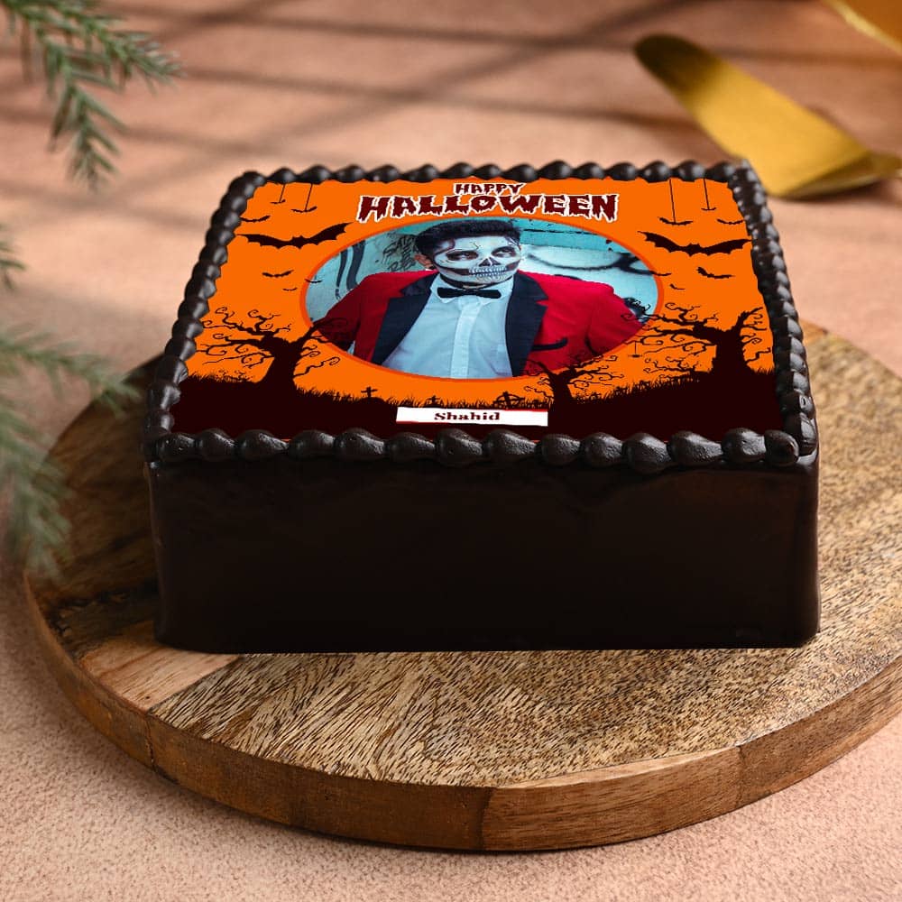 Orange Halloween Cake
