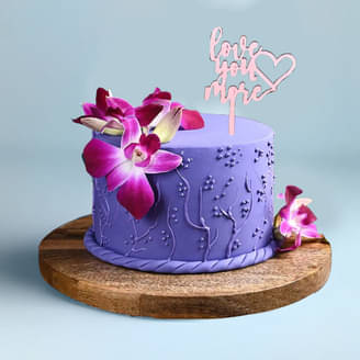 Orchid Valentine Cake