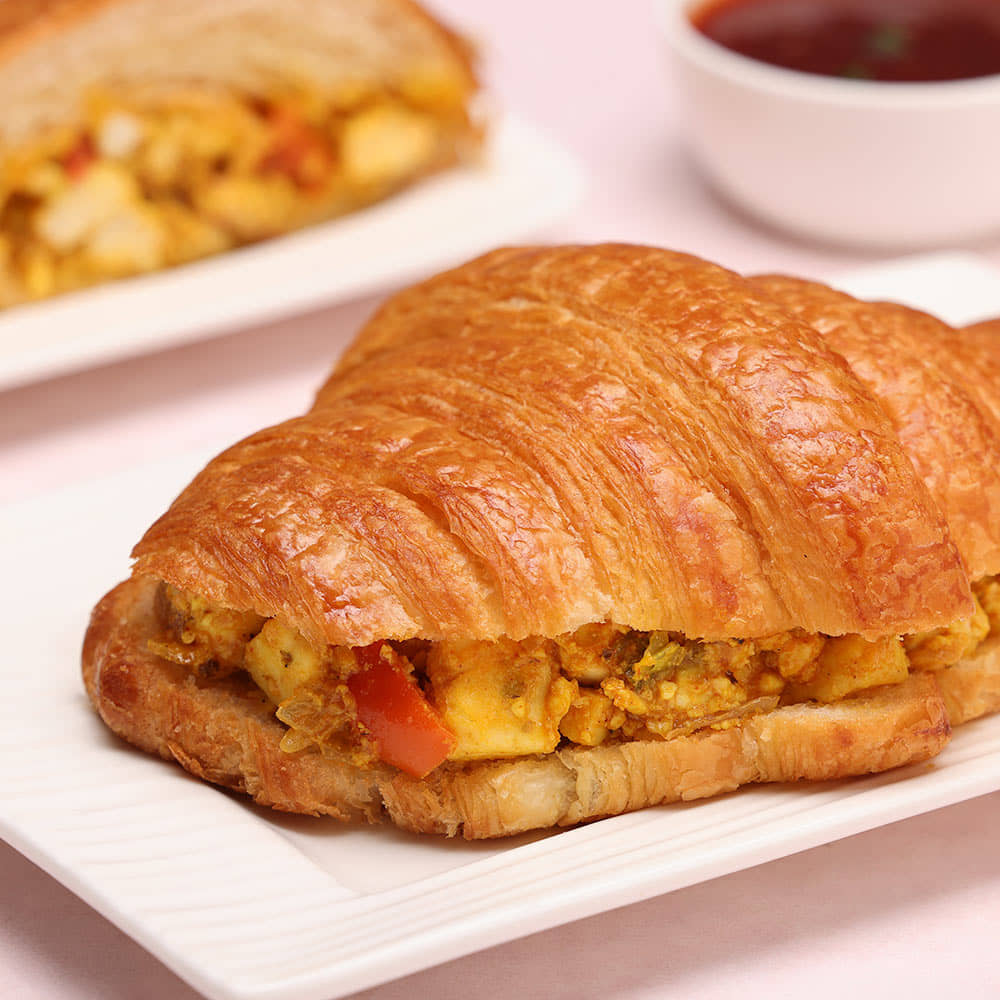 Paneer Tikka Masala Croissant Sandwich