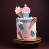Pastel Paradise Birthday Fondant Cake