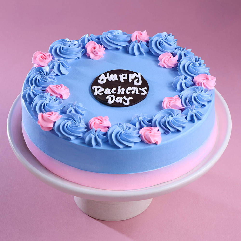 Pastel Tone Teachers Day Cake