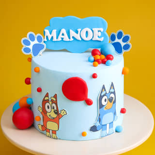 Paws Fun Bluey Themed Cake Paws Fun Bluey Themed Cake