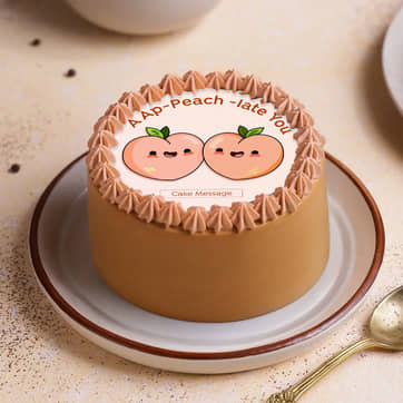 Peach Perfect Appreciation Bento Cake
