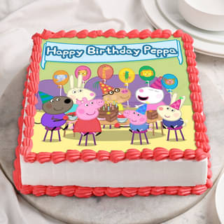 Peppa Pig Birthday Bash Cake Online 
