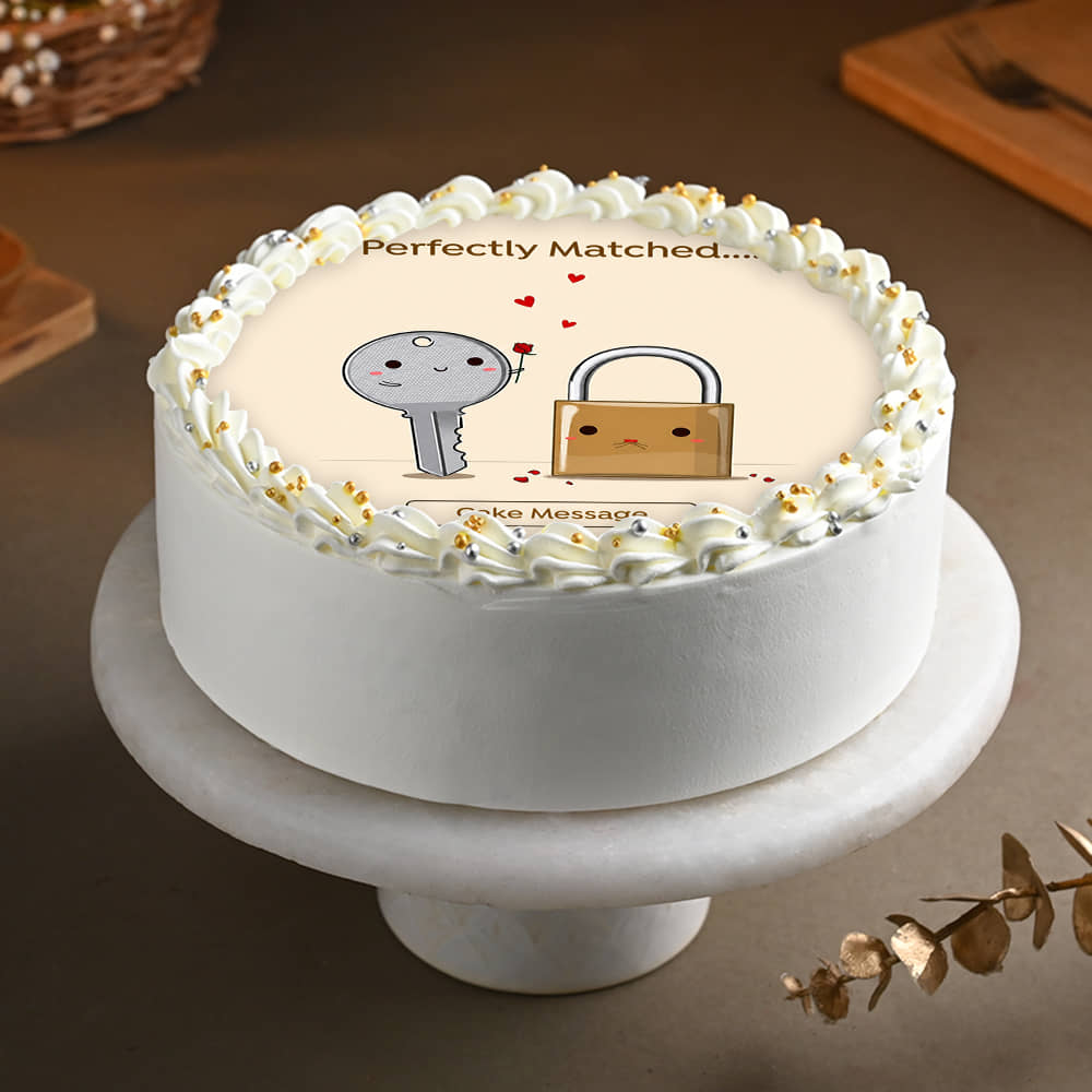 Perfectly Matched Couple Cake
