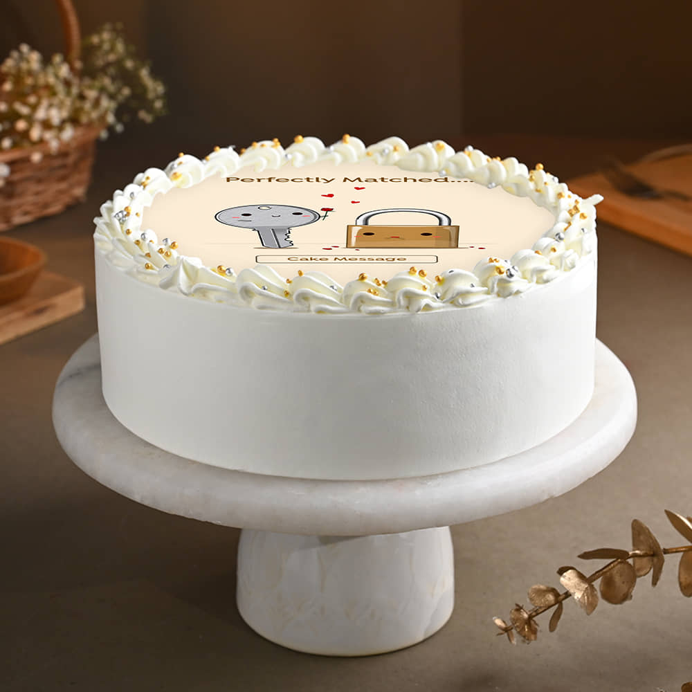 Perfectly Matched Couple Cake