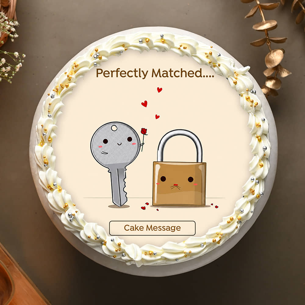 Perfectly Matched Couple Cake