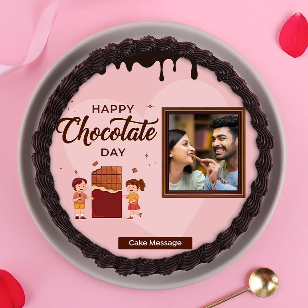 Personalised Chocolate Day Cake