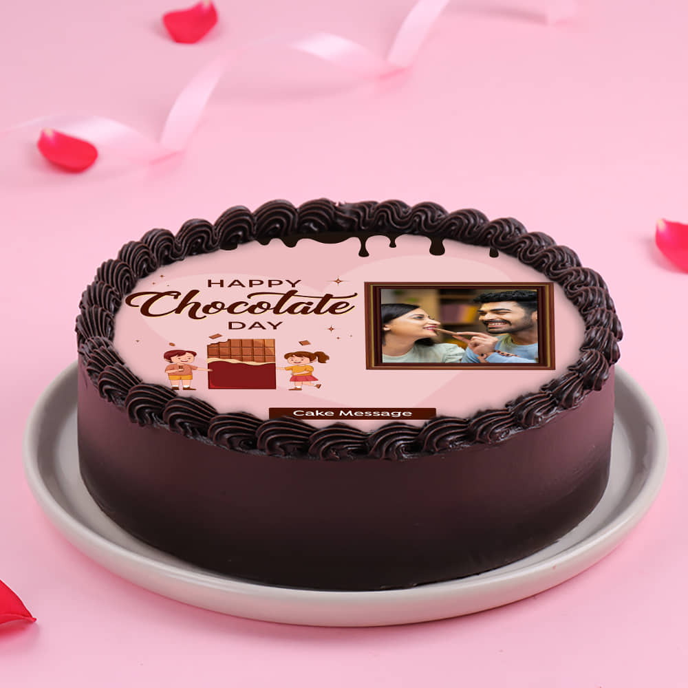 Personalised Chocolate Day Cake