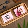 Personalised Couple Walnut Brownie Set