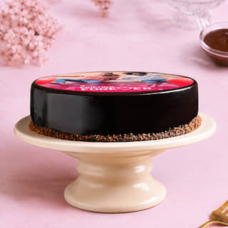 Side View of Friendship Day Photo Cake