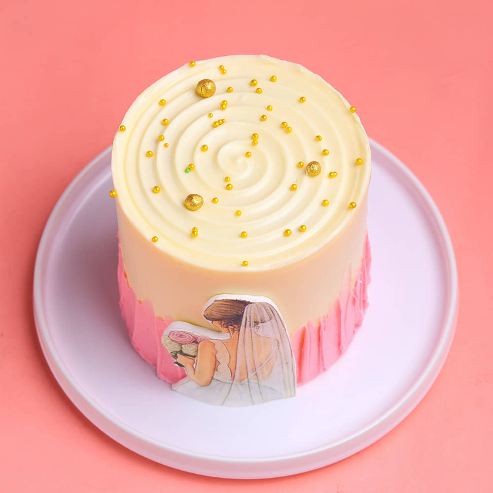 Pearls N Butterflies Wave Cake