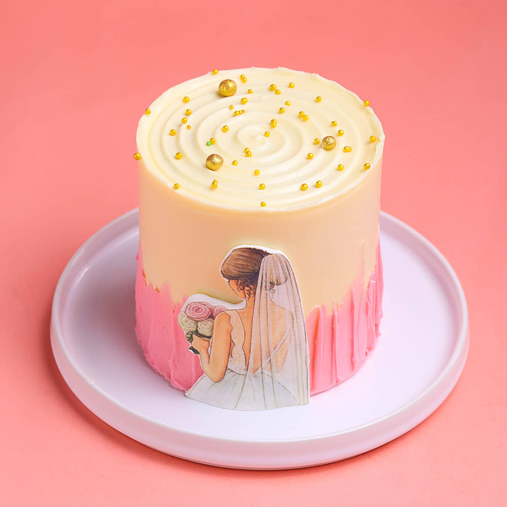 Pearls N Butterflies Wave Cake