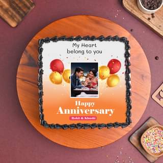 Photo Anniversary Cake