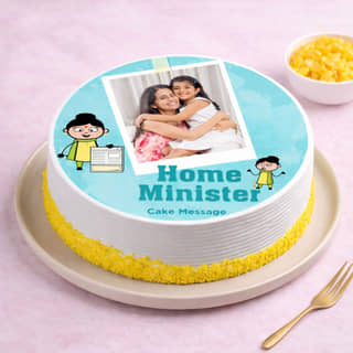 Photo Cake for Home Minister Photo Cake for Home Minister