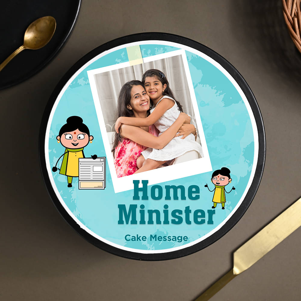 Photo Cake for Home Minister