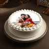 Photo Cake With A Designer Rakhi