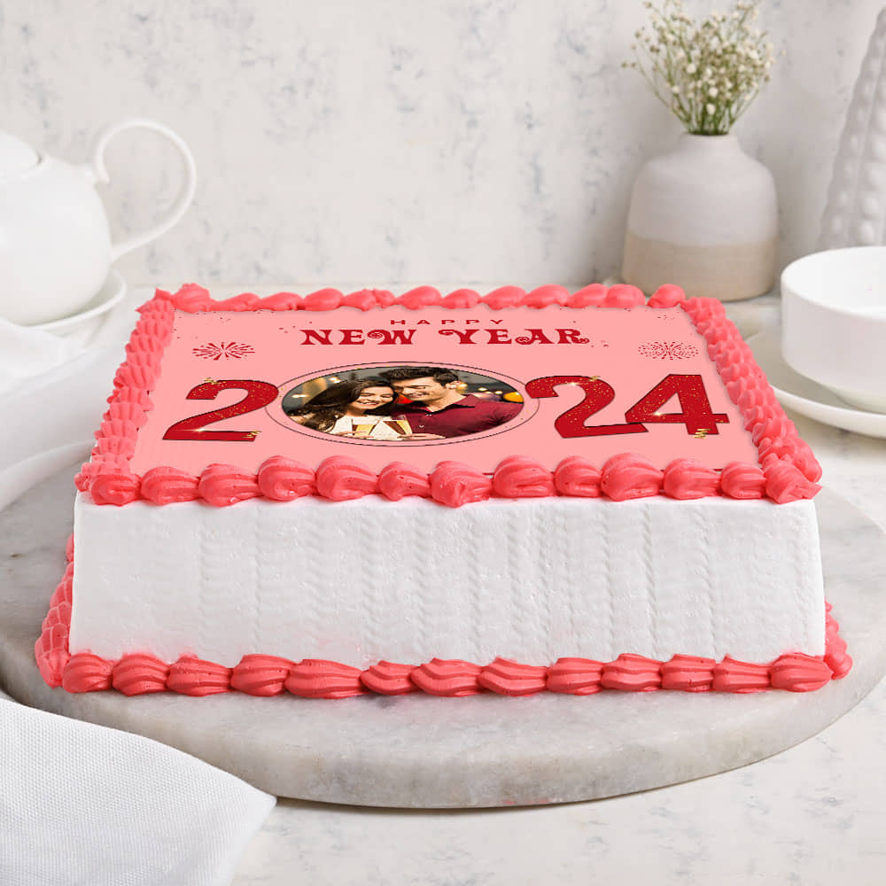 Photo New Year Cake