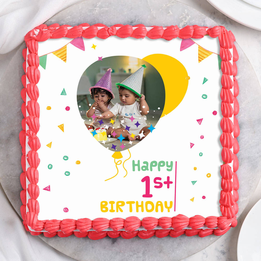 Toppers, Design Round Birthday Cakes, Weight: 1 Pound, Packaging Type: Box