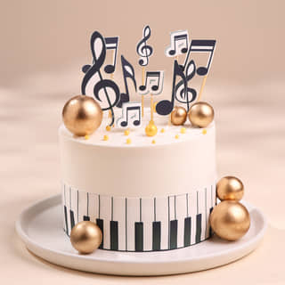 Piano Keys Musical Cake Piano Keys Musical Cake