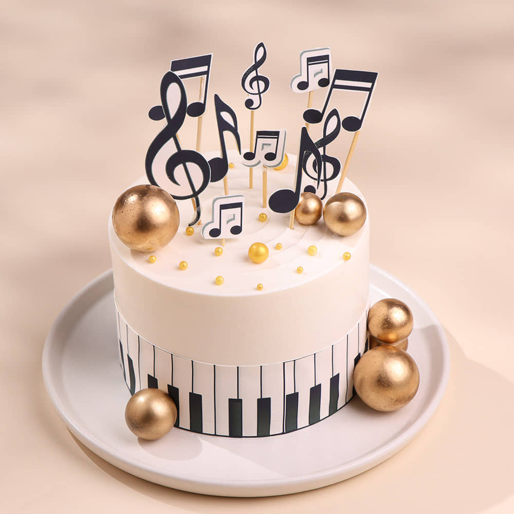 Piano Keys Musical Cake