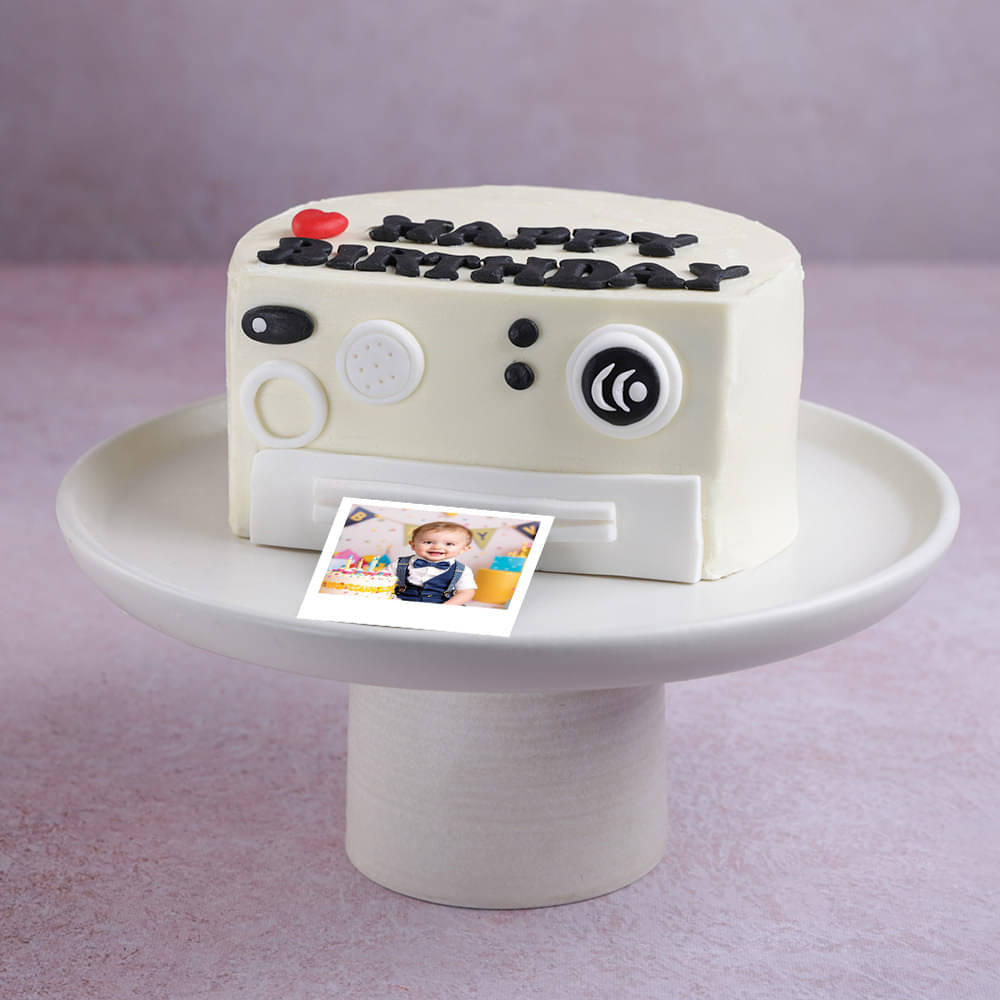 Picture Perfect Birthday Polaroid Cake