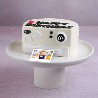 Side View of Picture Perfect Birthday Camera Cakes Side View of Picture Perfect Birthday Camera Cakes
