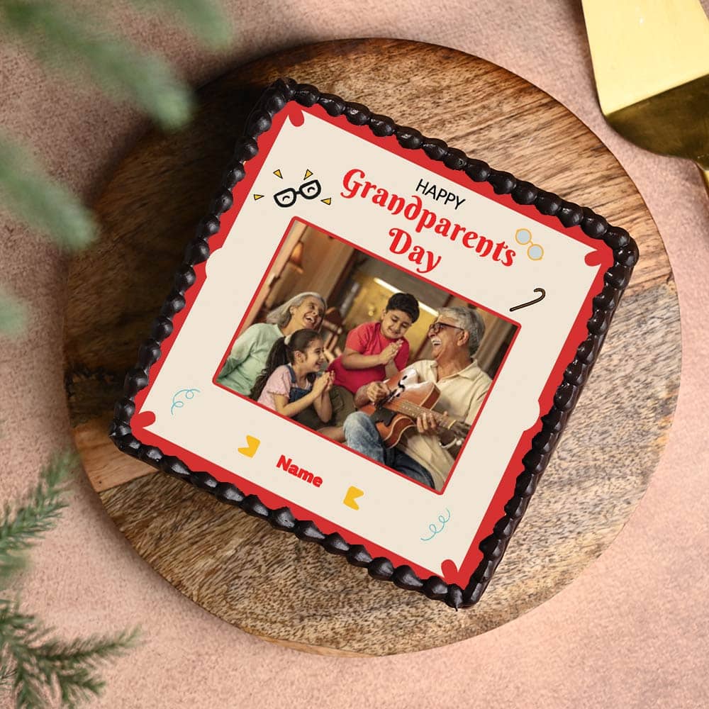 Picture Perfect Grandparents Cake