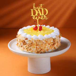 Pineapple Cream Cake For Dad- Fathers Day
