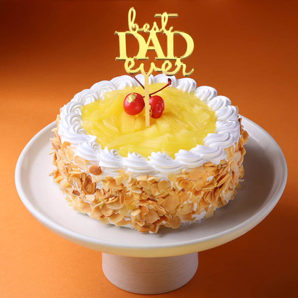 Pineapple Cream Cake For Dad