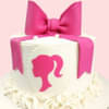 Pink Barbie Cream Fondant N Sugar Sheet Cake