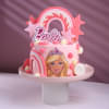 Pink Barbie Theme Cake