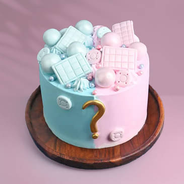 Pink N Blue Baby Shower Cake