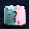 Pink N Blue Baby Shower Cake