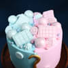 Pink N Blue Baby Shower Cake