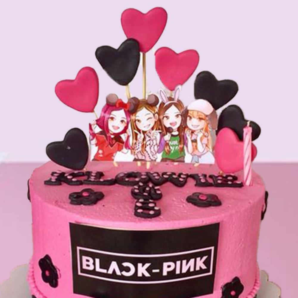 Elle's Black Pink Kpop Cake, A Customize Kpop cake